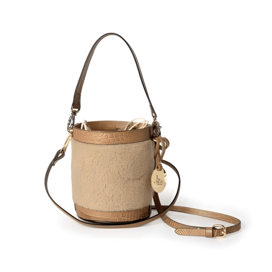 Luxury Italian leather bucket bags for wholesale or private Label